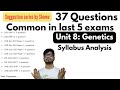 CSIR NET life science unit 8 complete syllabus analysis | CSIR NET genetics important topics