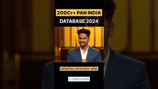 New200+crore Pan India Database 2024 #sharktank #panindiadatabase #database #business #digitalmarket