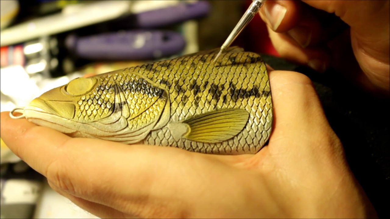 Painting with solar largemouth bass