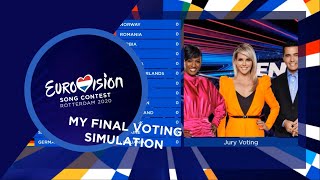 MY FINAL VOTING SIMULATION | EUROVISION 2020 | The Eurovision Fan