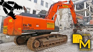 HITACHI ZAXIS 350 + HITACHI ZAXIS 290 BAGGER BAUSTELLE ABBRUCH LAGERHAUS #1 DREAM MACHINES screenshot 4