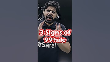 3 Signs that you will get 99%ile in JEE Mains 2024 🤔😱 | IIT Motivation #shorts #esaral #jee2024 #iit