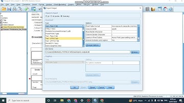 Exporting Output result in SPSS