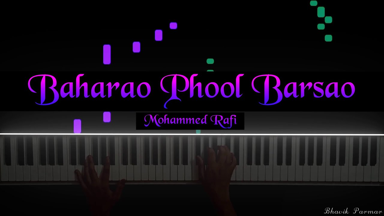 Baharon Phool Barsao  Solo Piano  Old Classic  Suraj 1966