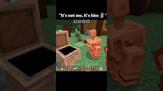 A new way to use Copper Golem 💀 #minecraft #shorts
