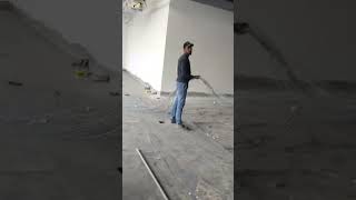 Structural cabling laying on cable try