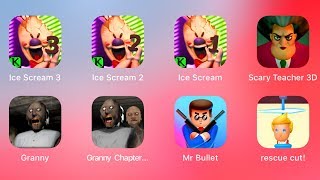 Ice Scream 3,Ice Scream 2,Ice Scream 1,Scary Teacher,Granny,Granny 2,Recue Cut Cat,Mr Bullet, screenshot 4