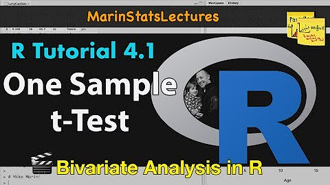 Marinstatslectures R Programming Statistics Youtube