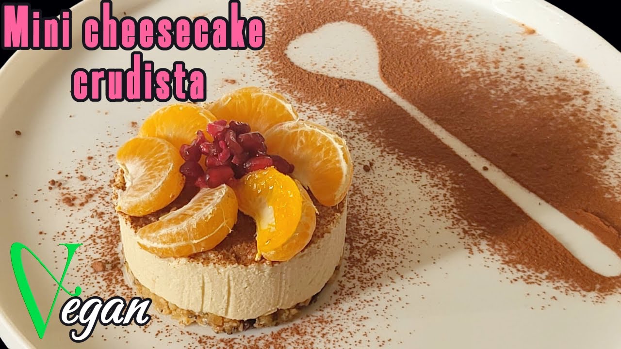 Mini cheesecake crudista al mandarino e zenzero