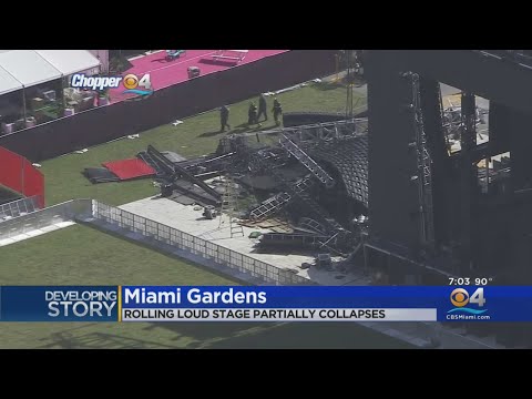 Part Of Stage For Rolling Loud Collapses In Miami Gardens