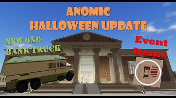 New robbery and New Bank truck in Anomic! Anomic Haloween Update.[Roblox Anomic]