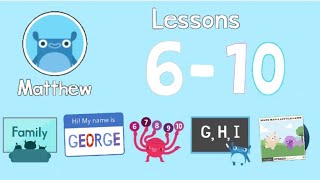 Endless Learning Academy Matthews Lesson Plan Walkthrough Prekinder Lessons 6-10