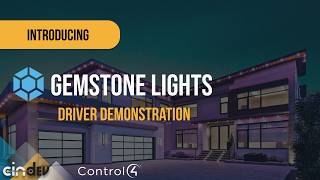 Gemstone Lights in Control4 Touchscreen Demo | Scenes, Colors & Live Control