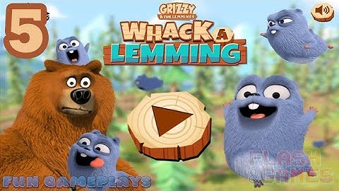 Grizzy and the Lemmings Whack a Lemming - Gameplay Walkthrough - Part 5 (Android, IOS)