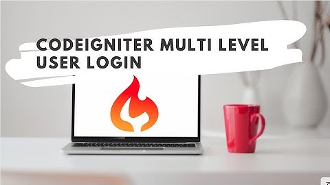 Codeigniter multi level user login