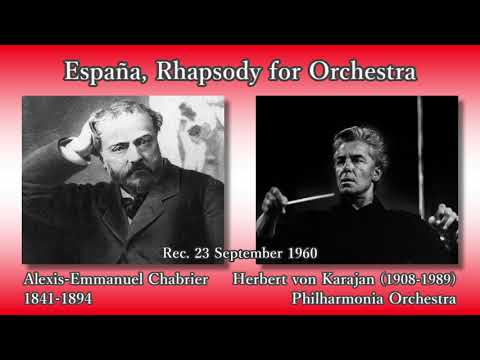 YouTube에서 Chabrier: España, Karajan & The Phil (1960) シャブリエ 狂詩曲「スペイン」カラヤン 보기