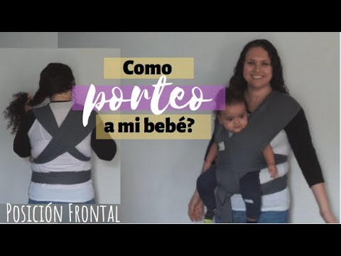 Asi PORTEO a mi bebe con Fular | Frontal - YouTube