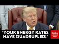 'You're Sitting On Top Of Gold!': Trump Rips UK For Not Utilizing Oil Fields For Power