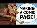 Making a comic page  up and ahead