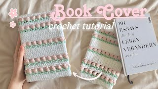 how to crochet a flower book cover ??‍♂️?| beginner friendly crochet tutorial