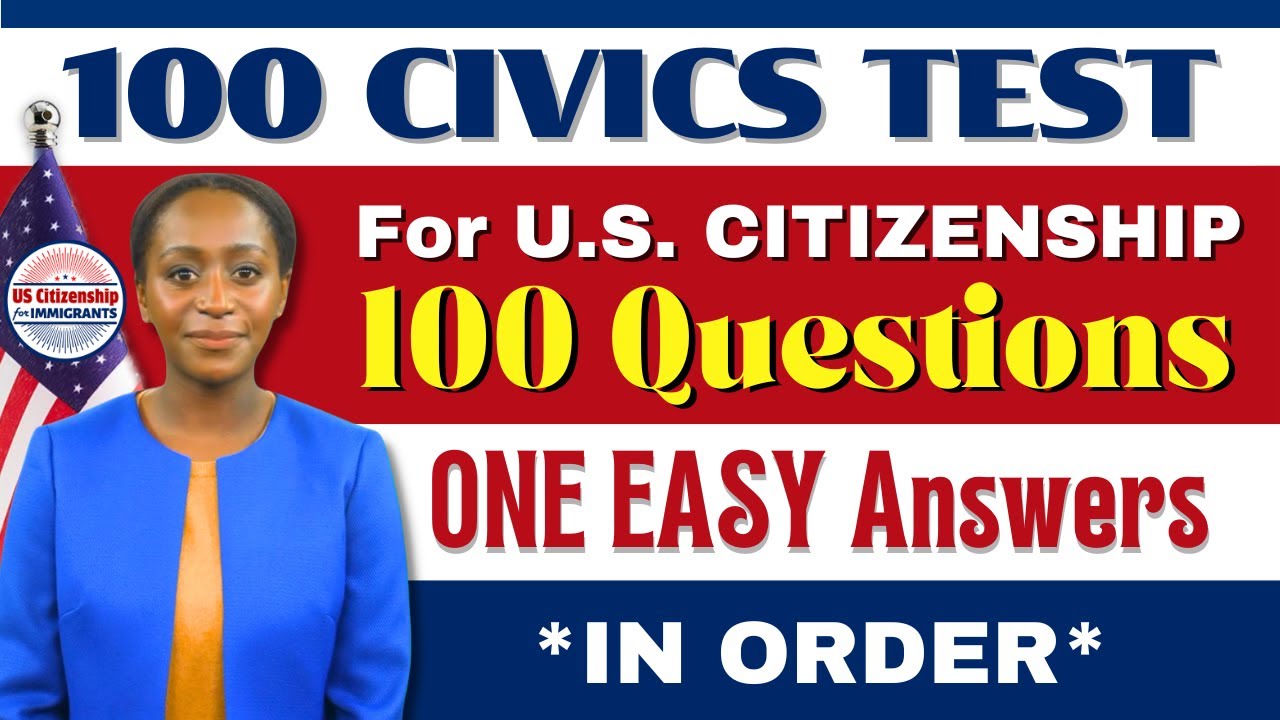 2024 Official USCIS 100 Civics Test Questions and Answers (In Order) US