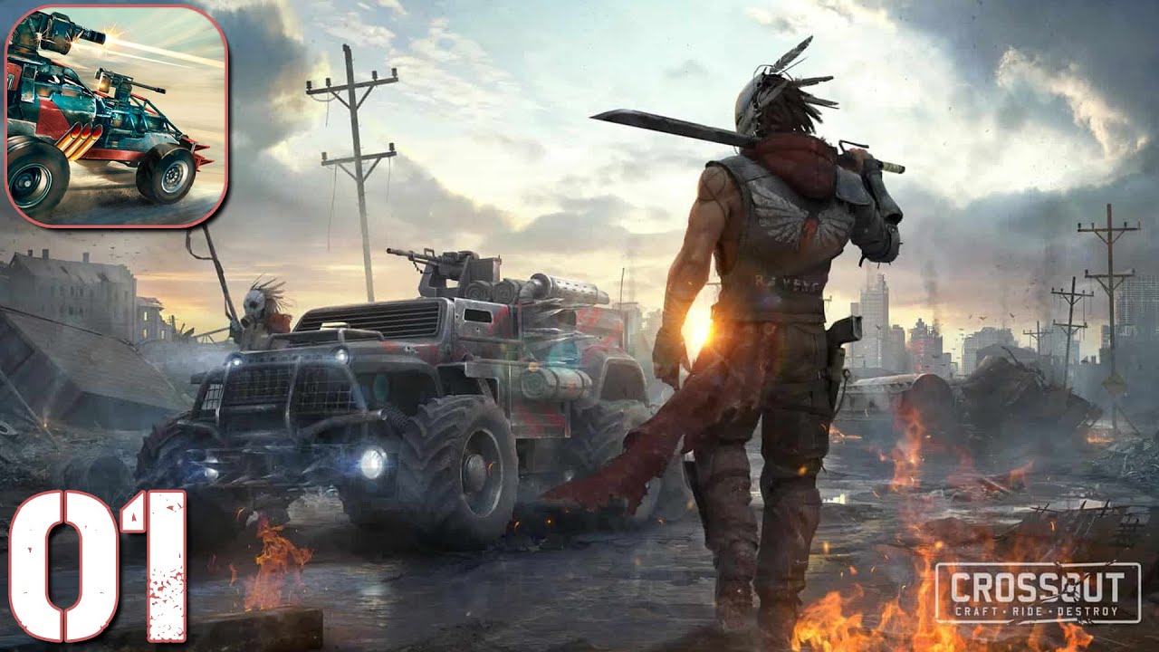Crossout Mobile - PvP Action - Gameplay Walkthrough Part #1 (Android & iOS) Craft your own war car!