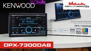 Dual DIN Car Stereo with Bluetooth & DAB - Kenwood DPX-7300DAB | Car Audio & Security