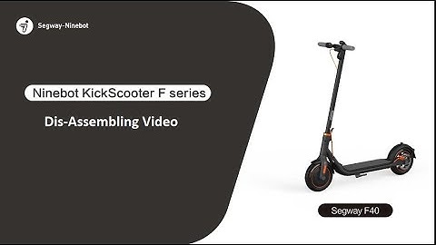 Segway Ninebot F Series How-to Disassemble