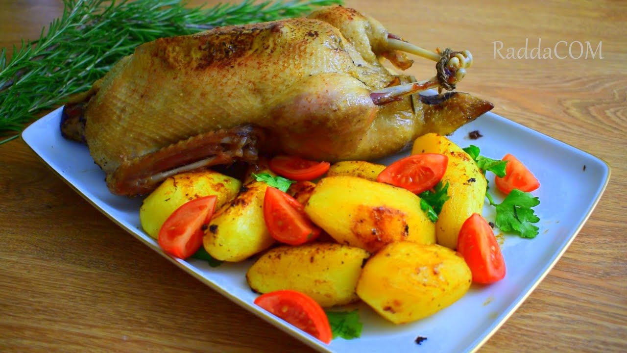Rața intreaga la cuptor cu cartofi YouTube