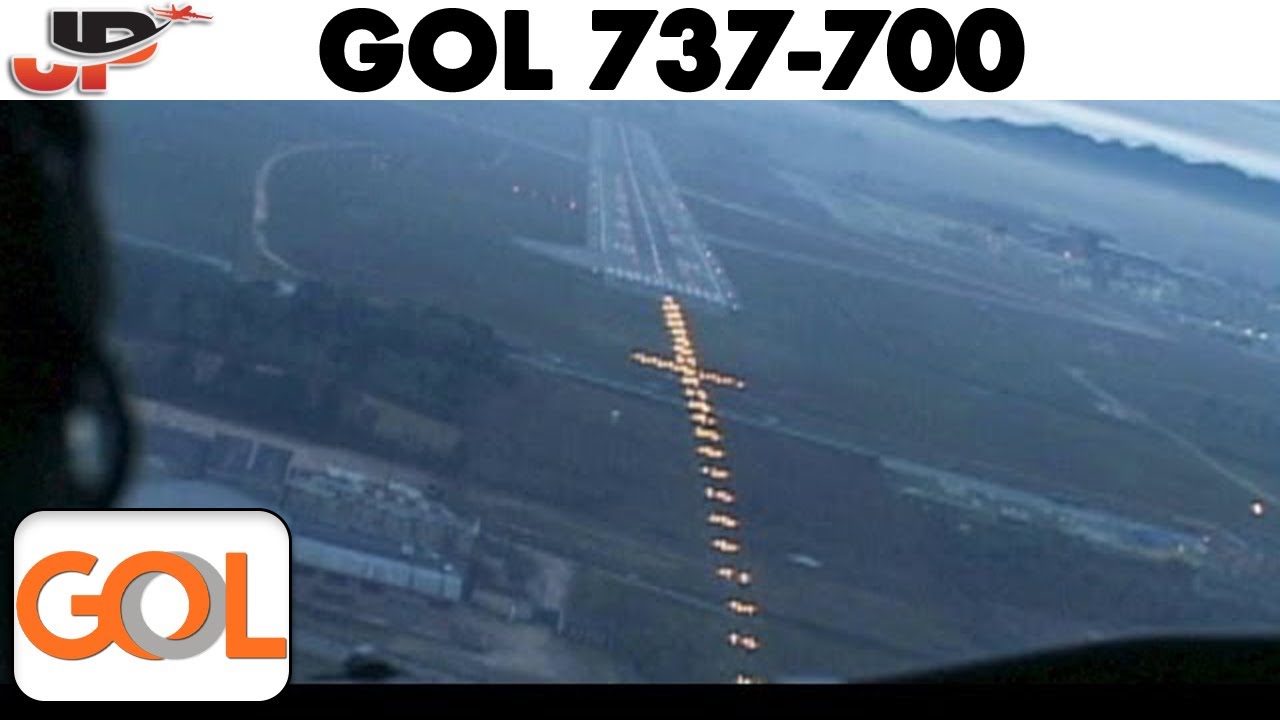 Awesome Short Turn Visual at Curitiba in GOL 737 Cockpit (2003)