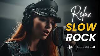 [RELAX Slow Rock Music 🎧] Gentle Rain Soft Echo Nights | Rock Ballads for Gentle Healing