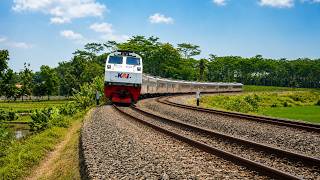 🚂🔥 10 Kompilasi Kereta Api Panjang di Tikungan Kediri! Makin Panjang, Makin Gagah!