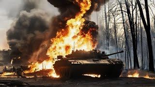 Scary! M2 Bradley Tank Attack Destroys Ten Russian T-90SM Tanks! At the border