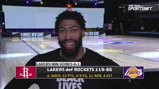 Anthony Davis Postgame Reaction | Game 5 | Rockets vs Lakers