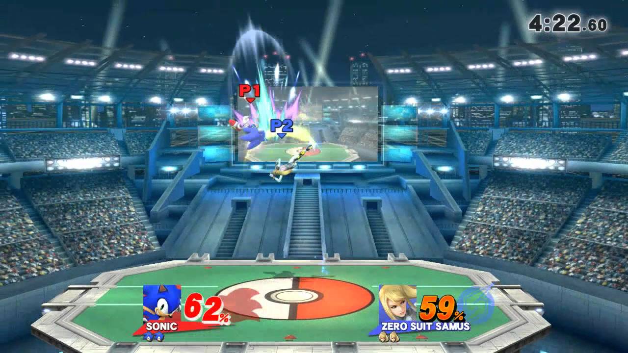 Sonic Vs. Zero Suit Samus!