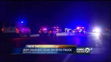 Person dies in wrong-way crash on I-435