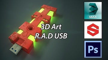 3D Speed Modeling - R.A.D USB 4.0 - 3ds Max/Substance/Photoshop