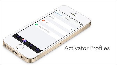 Activator: new Profiles option