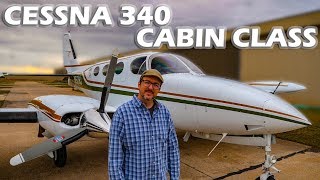 Twin Cessna 340 - Cabin Class - Flight and Pilot Interview