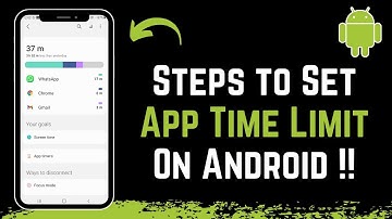 How to Set App Time Limit on Android !