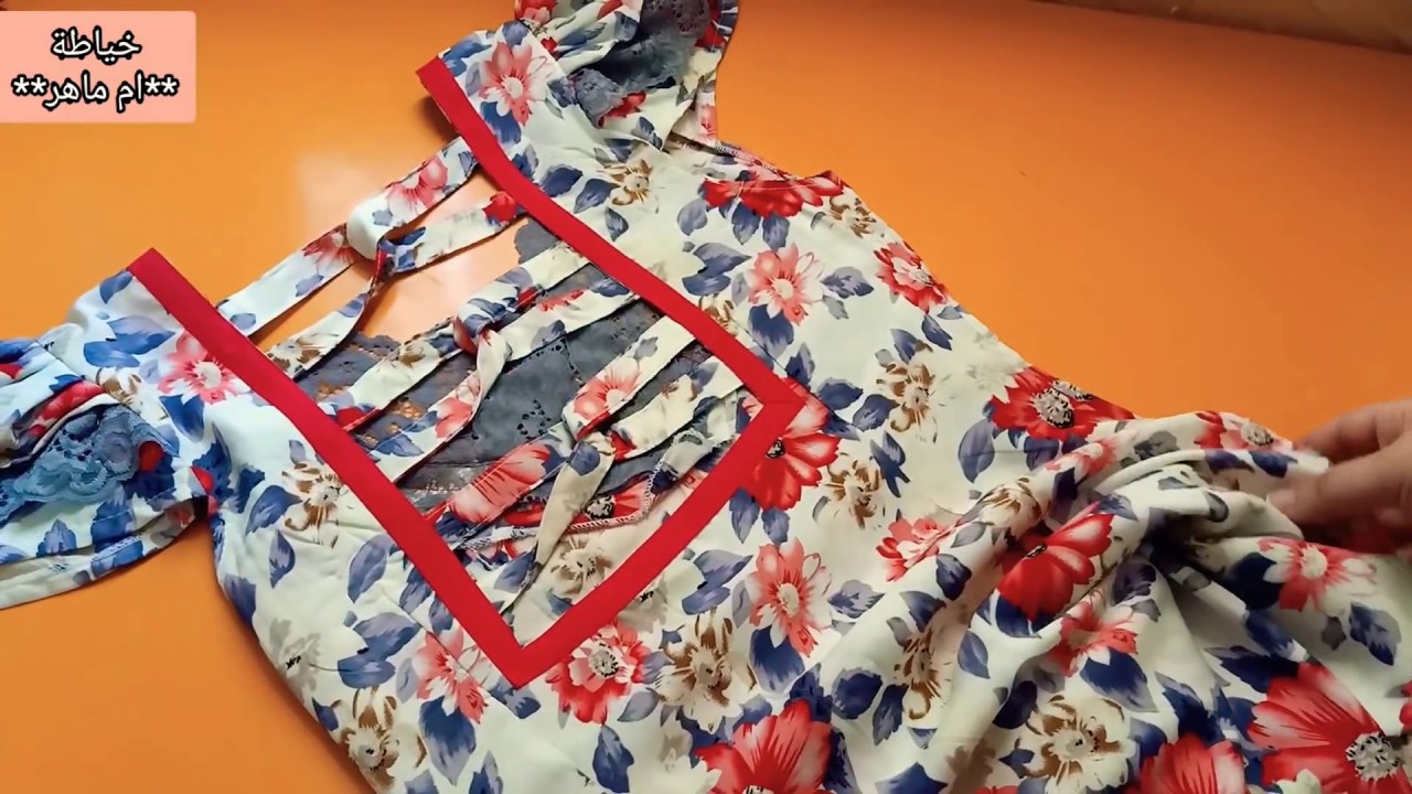 موديل بالبيي و الدانتيل مع شرح طريقة خياطة البيي