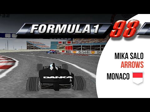 F1 98 ps1 gameplay: Monaco - Mika Salo (Hard)