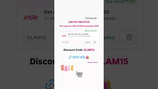 NEW NYKAA SALE COUPON CODE #discount #sale #couponcode #nykaahaul #nykaasale #discountcoupon