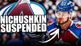 VALERI NICHUSHKIN SUSPENDED FOR 6 MONTHS: COLORADO AVALANCHE LOSE TOP PLAYOFF GOAL SCORER