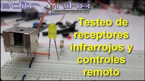 testeo de receptores infrarrojos y controles remoto, testing infrared