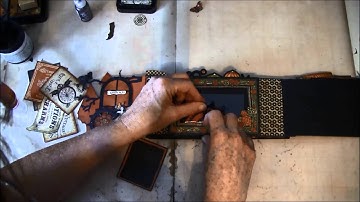 Envelope Mini album tutorial with Steampunk Spells collection part 5