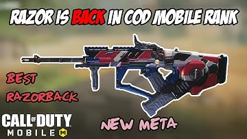 META *RAZORBACK* GUNSMITH IN COD MOBILE !😮‍💨-_NO RECOIL#codmobile #callofdutymobile