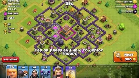 Clash Of Clans - Farming Dark Elixir Strategy GIWIPE