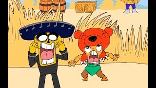 Brawl Stars Animation 1 El Primo Vs Nita And Poco L Guru Mobile Game Youtube - brawl stars poco x nita