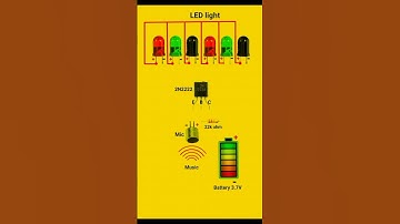 How to make a music Reactive light #Aelectric786_ 2N2222 transistor project _shorts